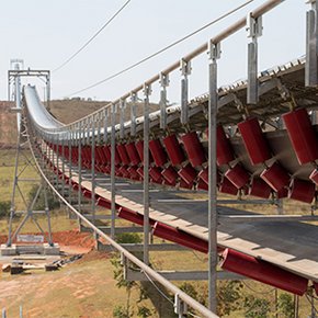 Longest suspended belt conveyor in the world